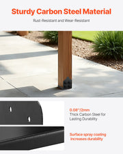 8x8 Post Base 2 Pcs, Inner Size 7.9x7.5 inch / 200x190 mm Post Brackets, Heavy Duty Carbon Steel Decking V952-BBLZDZTG1PCSPAADQ001V0
