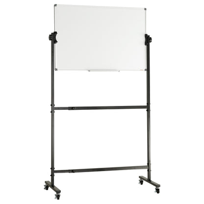 91.5x61cm Rolling Magnetic Whiteboard, Double-sided Mobile Whiteboard, Adjustable Height Dry Erase Board with V952-BBYCDL3624ABSW8OMV0