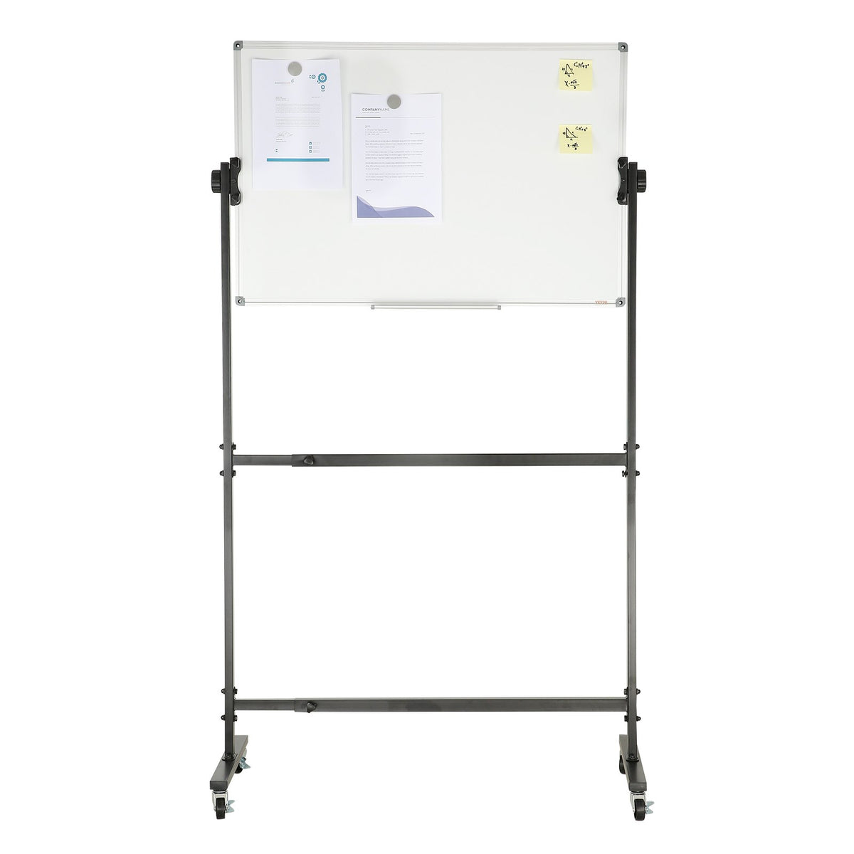 91.5x61cm Rolling Magnetic Whiteboard, Double-sided Mobile Whiteboard, Adjustable Height Dry Erase Board with V952-BBYCDL3624ABSW8OMV0