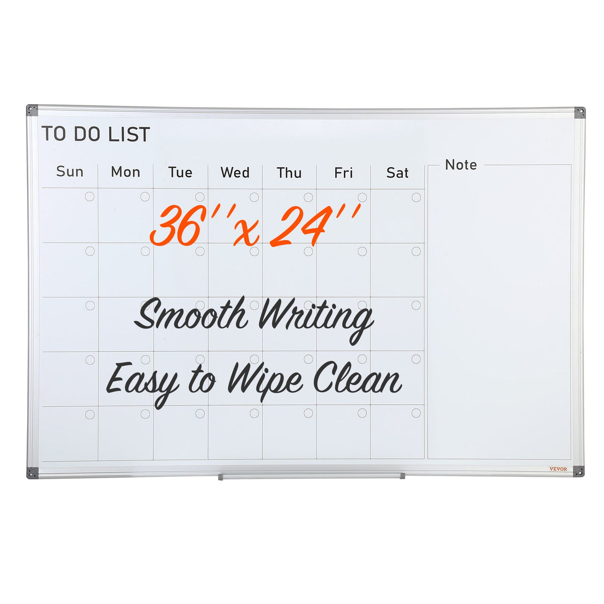 Magnetic Whiteboard Dry Erase Board 36" x 24" Wall Mounted for Office V952-BBYCXG3624ABS1776V0