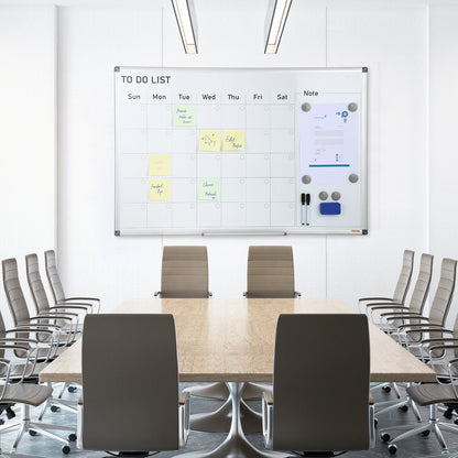 Magnetic Whiteboard Dry Erase Board 36" x 24" Wall Mounted for Office V952-BBYCXG3624ABS1776V0