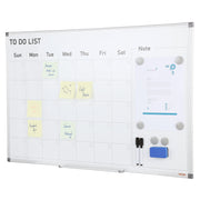 Magnetic Whiteboard Dry Erase Board 36" x 24" Wall Mounted for Office V952-BBYCXG3624ABS1776V0