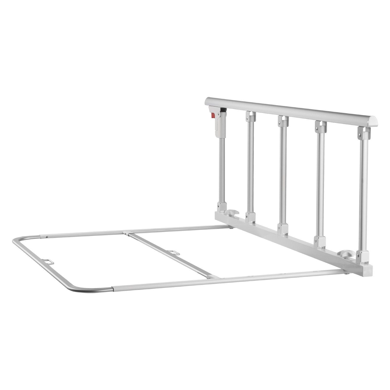 Foldable Bed Rail for Elderly, 122 cm Bedside Assist Rail with Fixing Strap, Adjustable Height Pipe Bedside V952-BCBSBCBSKZD1BAXNX001V0