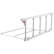 Foldable Bed Rail for Elderly, 122 cm Bedside Assist Rail with Fixing Strap, Adjustable Height Pipe Bedside V952-BCBSBCBSKZD1BAXNX001V0