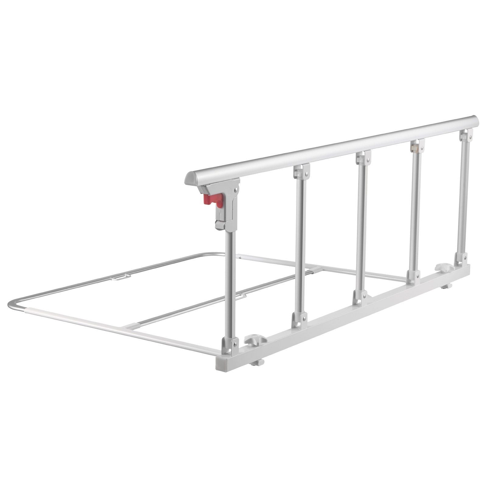 Foldable Bed Rail for Elderly, 122 cm Bedside Assist Rail with Fixing Strap, Adjustable Height Pipe Bedside V952-BCBSBCBSKZD1BAXNX001V0