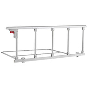 Foldable Bed Rail for Elderly, 122 cm Bedside Assist Rail with Fixing Strap, Adjustable Height Pipe Bedside V952-BCBSBCBSKZD1BAXNX001V0