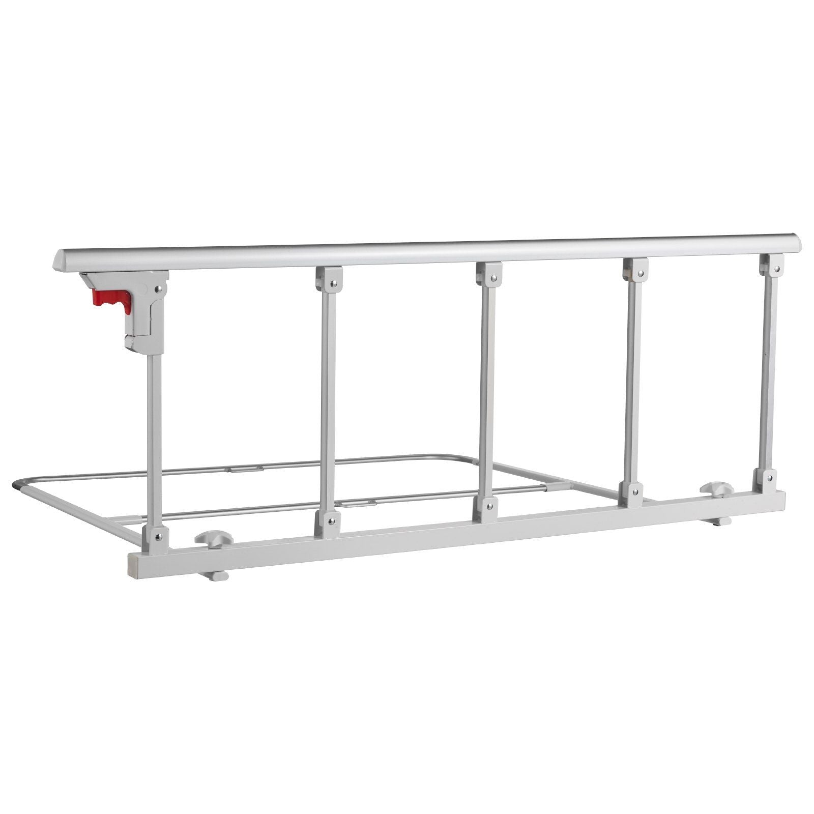 Foldable Bed Rail for Elderly, 122 cm Bedside Assist Rail with Fixing Strap, Adjustable Height Pipe Bedside V952-BCBSBCBSKZD1BAXNX001V0