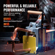 Portable Spot Welder, 1/8-inch Thick Spot Welder Machine with 8KVA Input Capacity, Handheld Welding Tip Gun V952-BCDHJX18220VHU2FPV3