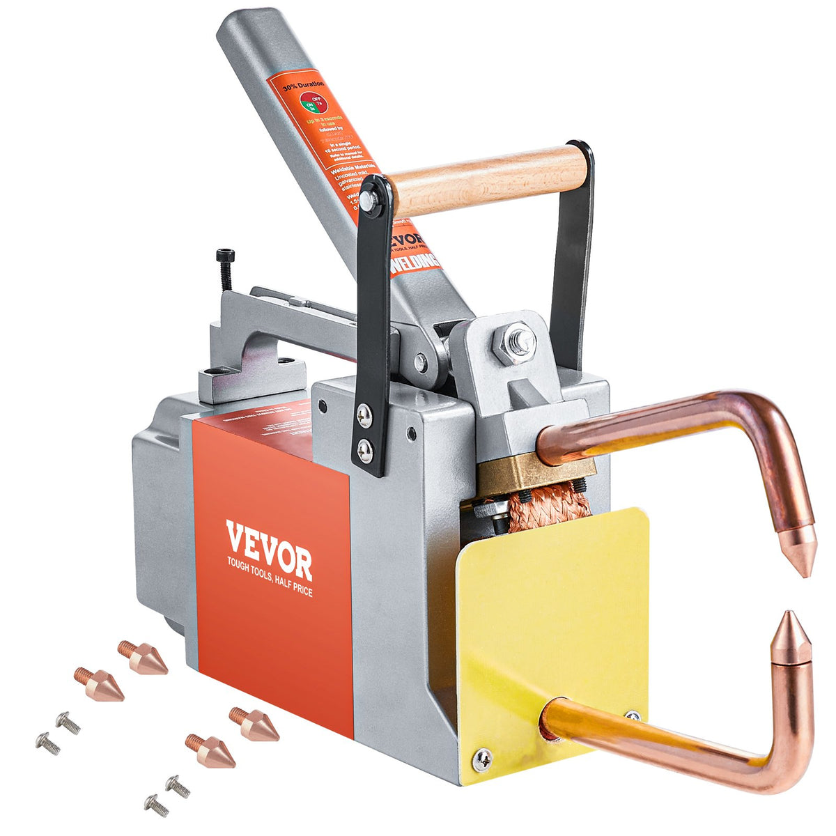 Portable Spot Welder, 1/8-inch Thick Spot Welder Machine with 8KVA Input Capacity, Handheld Welding Tip Gun V952-BCDHJX18220VHU2FPV3