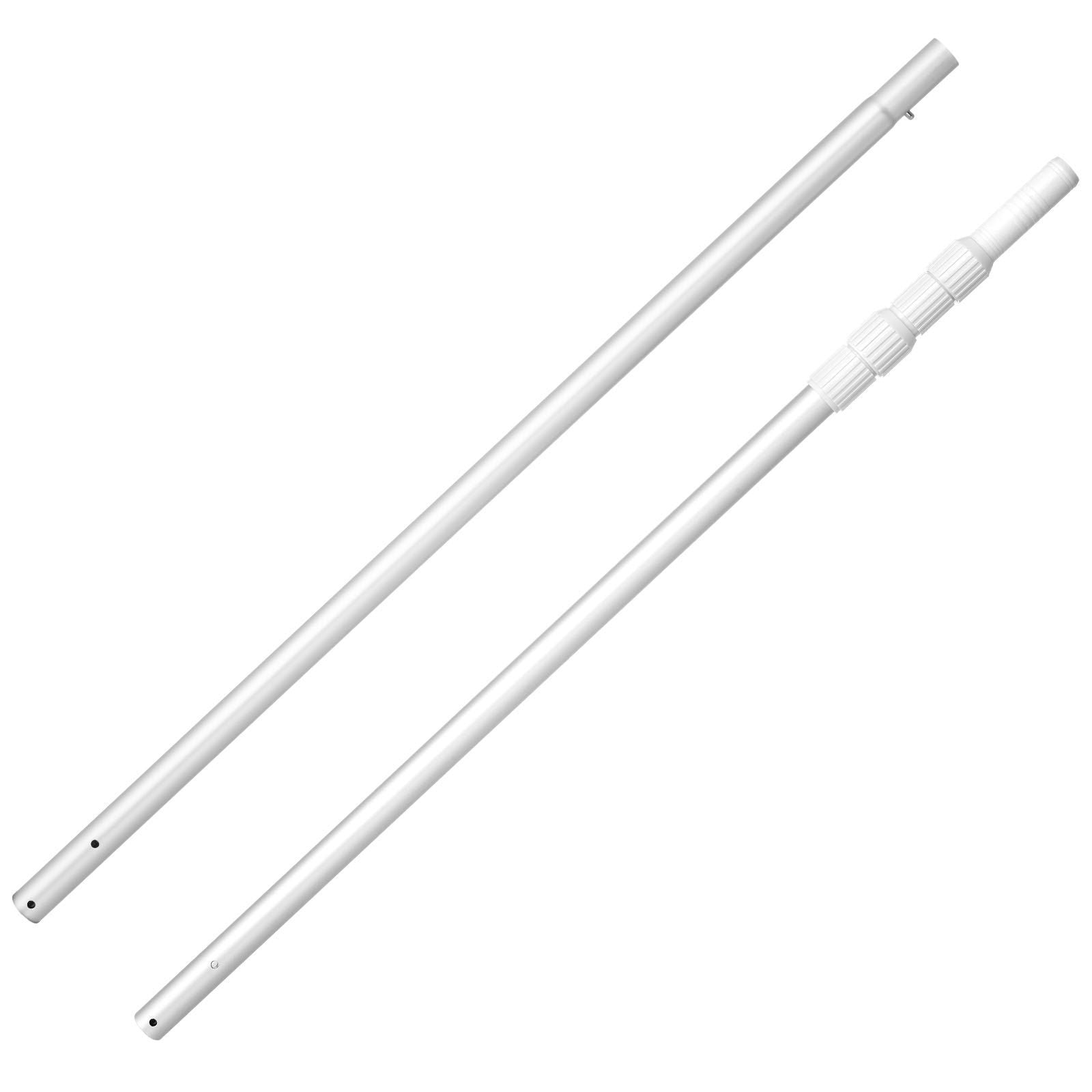Pool Pole, 1 to 3.66 m Telescoping Swimming Pool Cleaning Poles, Professional Adjustable Telescopic Pole with V952-BCGYCQJTJYCGUEC1M001V0