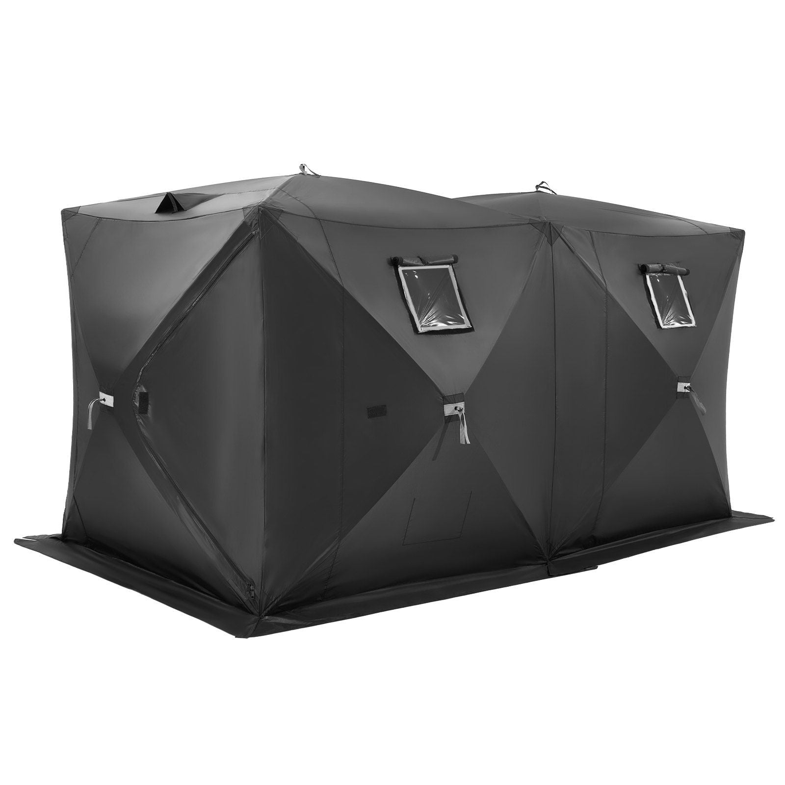 Portable Ice Shelter, 6-8 Person Pop-Up Ice Fishing Tent, 70 Square Feet Fishable Area, Ice Shanty for Winter V952-BDBHS141737003OIPV0