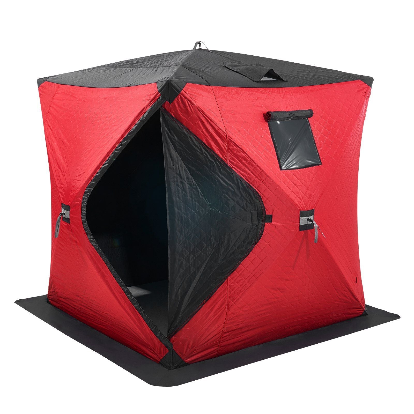 Portable Ice Shelter, 3-4 Person Insulated Pop-Up Ice Fishing Tent, 35 Square Feet Fishable Area, Thermal Ice V952-BDBHS707080IORFPQV0