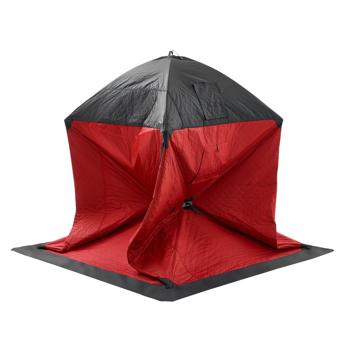 Portable Ice Shelter, 3-4 Person Insulated Pop-Up Ice Fishing Tent, 35 Square Feet Fishable Area, Thermal Ice V952-BDBHS707080IORFPQV0