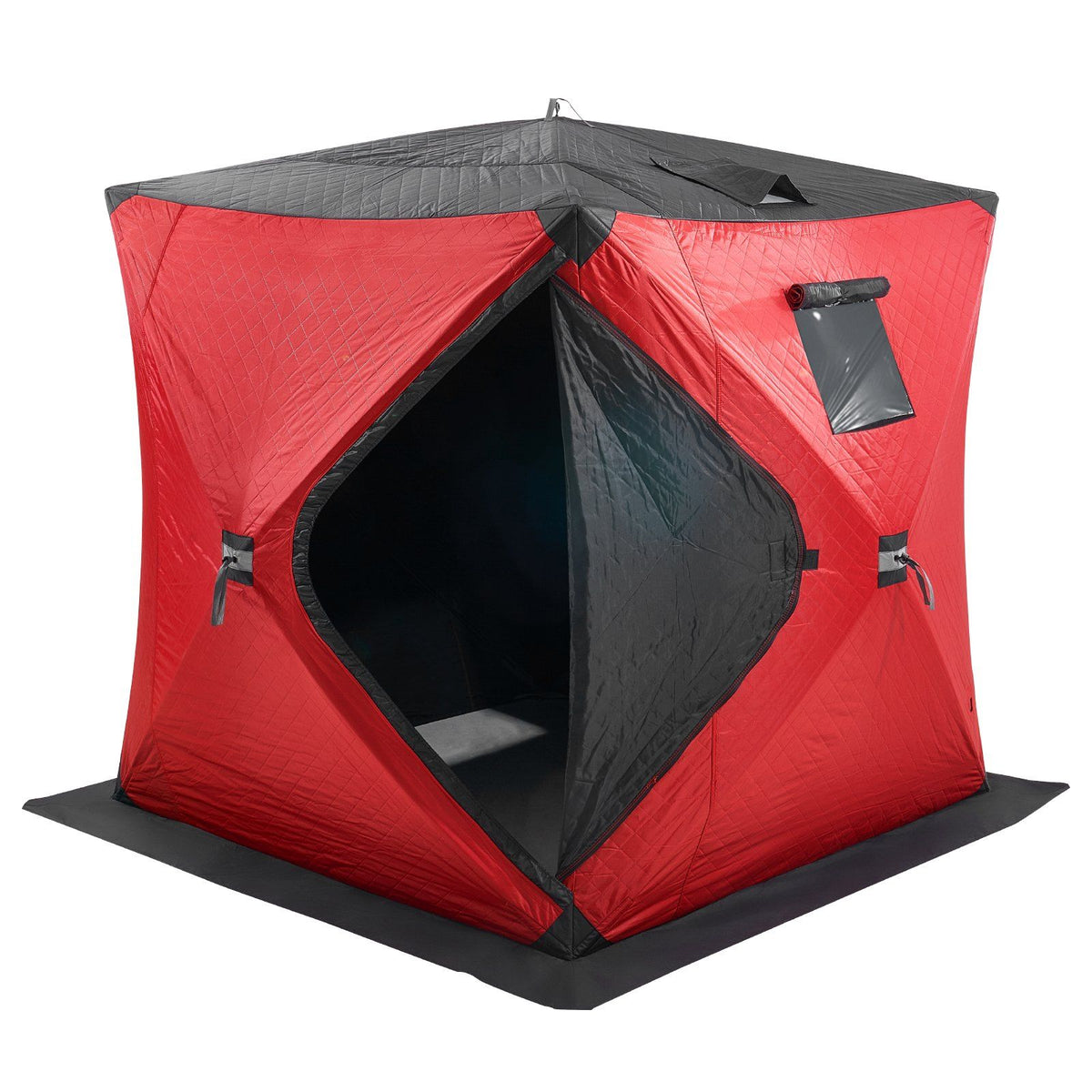 Portable Ice Shelter, 3-4 Person Insulated Pop-Up Ice Fishing Tent, 35 Square Feet Fishable Area, Thermal Ice V952-BDBHS707080IORFPQV0