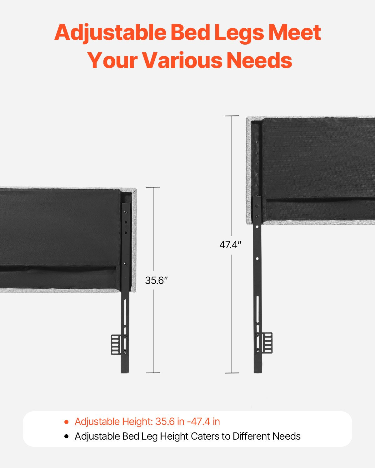 Headboard, Full Size Headboard with Adjustable Height, Comfortable Diamond Tufted for Full Size Bed, W 56.3 x V952-BDDCTBFULLW5EX1OJ002V0