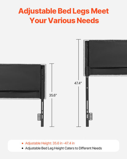 Headboard, Full Size Headboard with Adjustable Height, Comfortable Diamond Tufted for Full Size Bed, W 56.3 x V952-BDDCTBFULLW5EX1OJ002V0