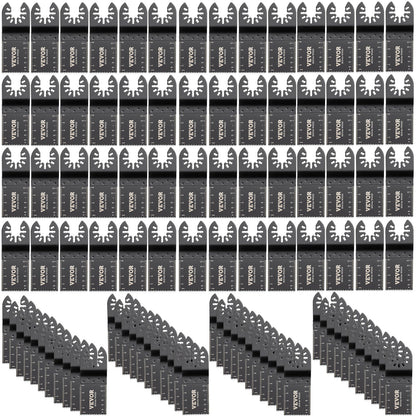 100PCS Oscillating Saw Blades, Quick Release Multitool Blades Kit, HCS Tool Blades for Wood Plastic, V952-BDGJDPG100PCSS199V0