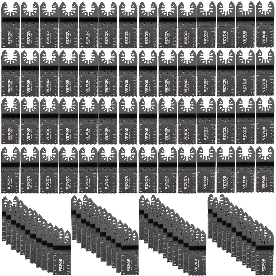 100PCS Oscillating Saw Blades, Quick Release Multitool Blades Kit, HCS Tool Blades for Wood Plastic, V952-BDGJDPG100PCSS199V0