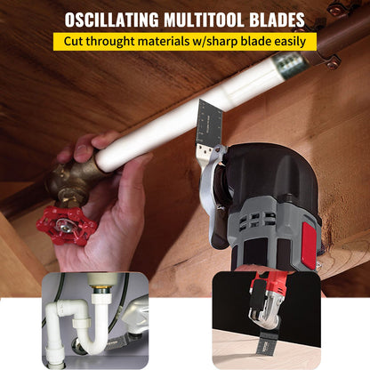 100PCS Oscillating Saw Blades, Quick Release Multitool Blades Kit, HCS Tool Blades for Wood Plastic, V952-BDGJDPG100PCSS199V0