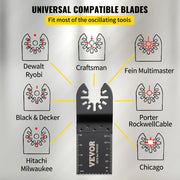 100PCS Oscillating Saw Blades, Quick Release Multitool Blades Kit, HCS Tool Blades for Wood Plastic, V952-BDGJDPG100PCSS199V0