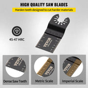 100PCS Oscillating Saw Blades, Quick Release Multitool Blades Kit, HCS Tool Blades for Wood Plastic, V952-BDGJDPG100PCSS199V0