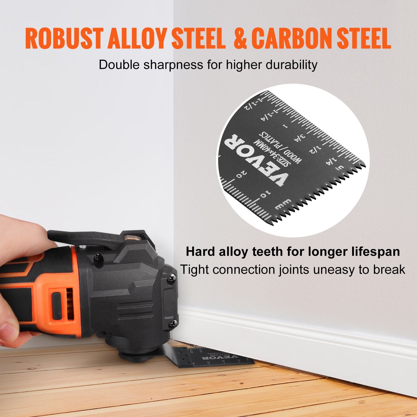 50PCS Oscillating Saw Blades, Universal Quick Release Oscillating Saw Blades, Multitool Tool Blades for Wood V952-BDGJDPQR50PCSVDUMV0