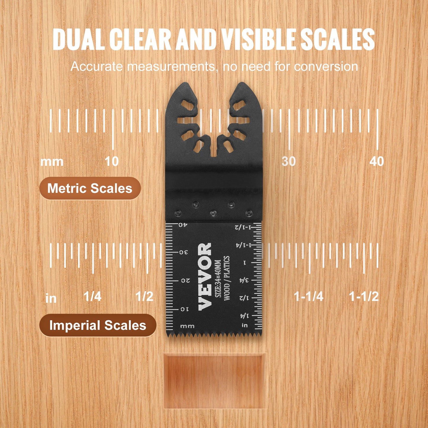 50PCS Oscillating Saw Blades, Universal Quick Release Oscillating Saw Blades, Multitool Tool Blades for Wood V952-BDGJDPQR50PCSVDUMV0