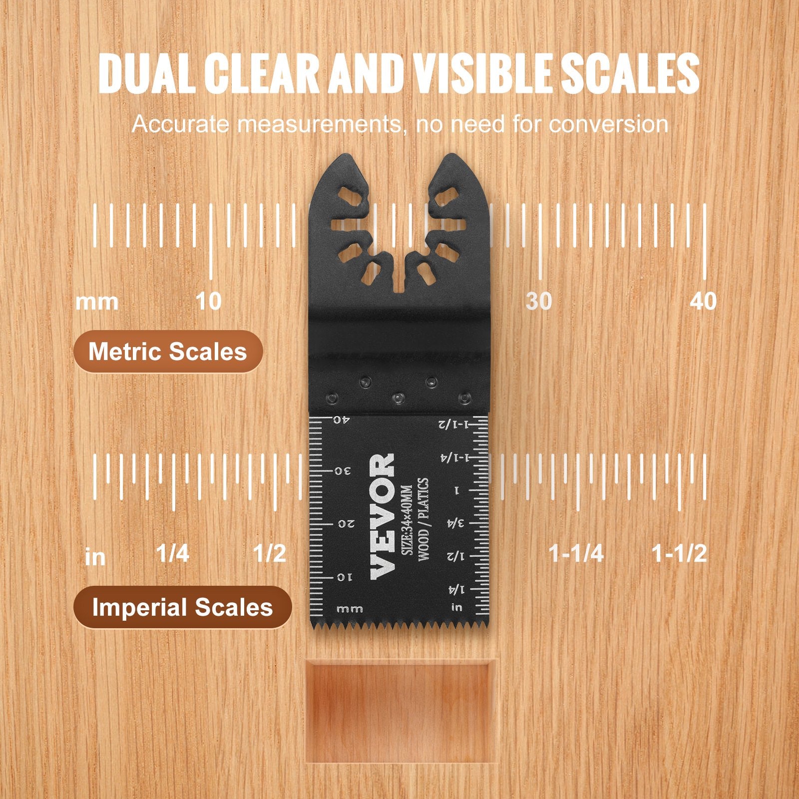 50PCS Oscillating Saw Blades, Universal Quick Release Oscillating Saw Blades, Multitool Tool Blades for Wood V952-BDGJDPQR50PCSVDUMV0