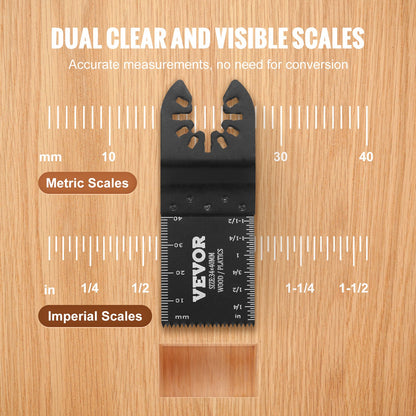 50PCS Oscillating Saw Blades, Universal Quick Release Oscillating Saw Blades, Multitool Tool Blades for Wood V952-BDGJDPQR50PCSVDUMV0
