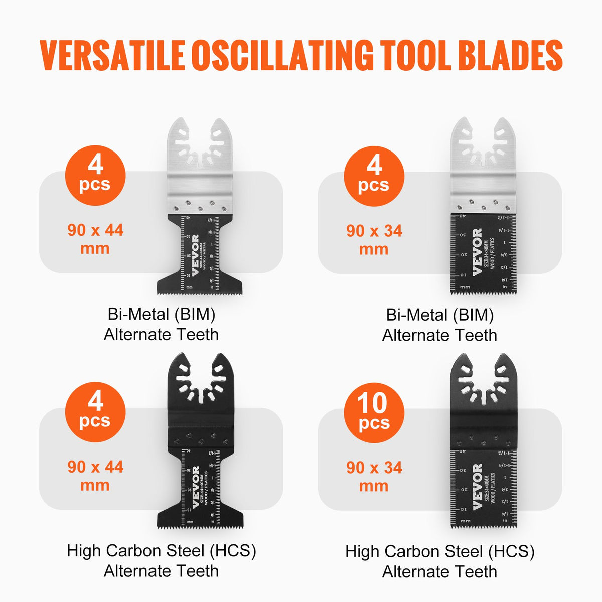 30PCS Multi Tool Blades Kits, Universal Quick Release Oscillating Saw Blades, 8 Types Wood Metal Plastic V952-BDGJDPTZ33PCSGK9LV0