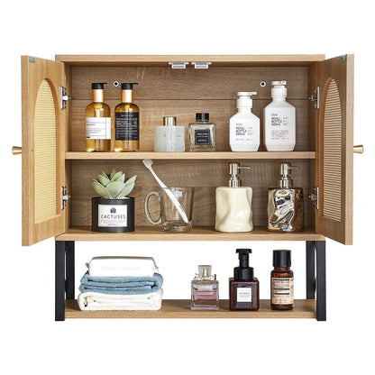 Bathroom Wall Cabinet, with 2 Doors and Adjustable Shelf, Over the Toilet Storage Medicine Cabinet Wall V952-BDMJG2JYJGBSE1Z17001V0