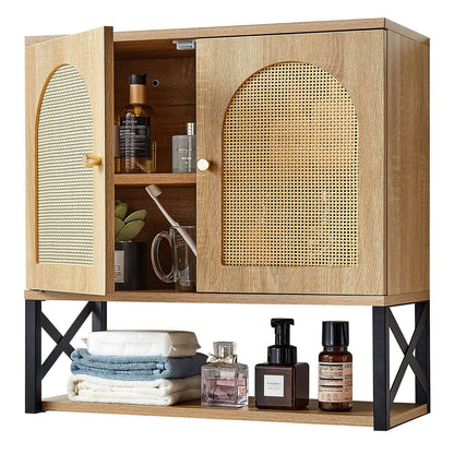 Bathroom Wall Cabinet, with 2 Doors and Adjustable Shelf, Over the Toilet Storage Medicine Cabinet Wall V952-BDMJG2JYJGBSE1Z17001V0