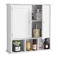 Bathroom Wall Cabinet, 2 Doors & Adjustable Shelf, Over the Toilet Storage Medicine Cabinet Wall Mounted, V952-BDMJG2JYJGBSOYU70001V0