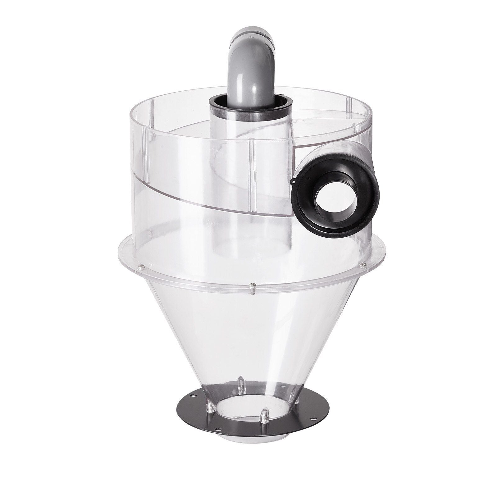 Cyclone Dust Separator, 4" Retrofit Cyclone Separator for Dust Collectors, ABS Dust Deputy With 2" Hole O.D. V952-BDTXFCCQTJZXTEJX5V0