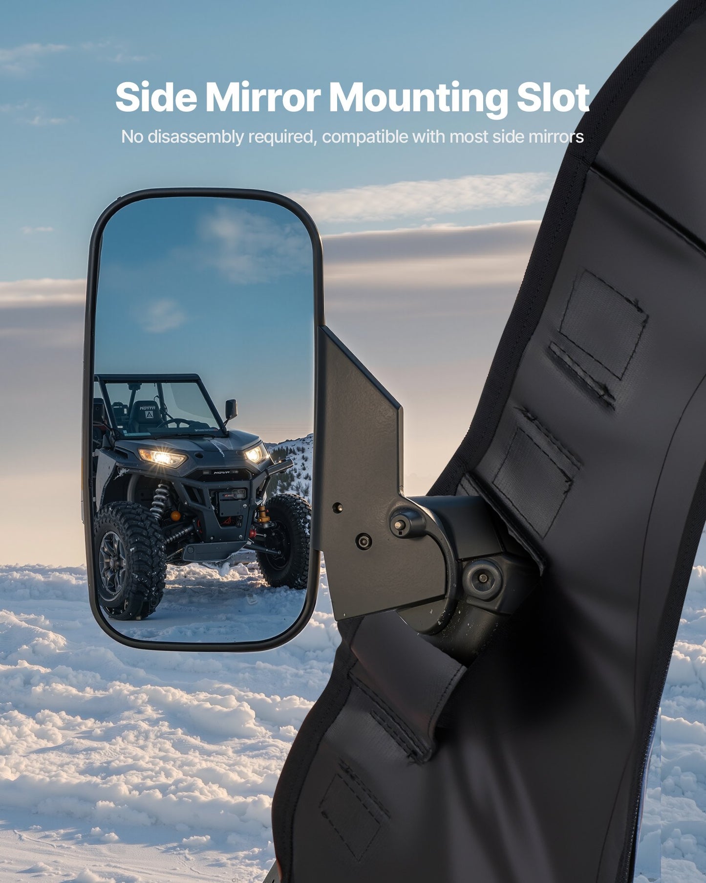 Cab Enclosure Upper Doors, Compatible with Polaris RZR PRO 2020-2024/Polaris RZR Turbo2022-2024, Soft Upper V952-BDWQPOLARISRJFHE6001V0