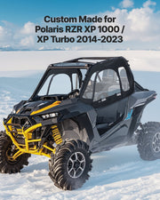 Cab Enclosure Upper Doors, Compatible with Polaris RZR XP 1000/XP Turbo 2014-2023, Soft Upper Doors, V952-BDWQPOLARISRN7Z3V001V0