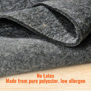 Rug Pad Without Slip Resistance, Protective Cushioning Carpet Pad, 9' x 12', 1/4"Thick, 100% Pure Polyester V952-BFHDTDSXPMFHLSBLLV0
