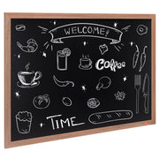35"x46" Rustic Wood Framed Chalkboard Wall Hanging Magnetic Wedding Sign V952-BG3546INCHMDFSHWLV0