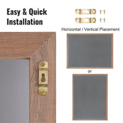 35"x46" Rustic Wood Framed Chalkboard Wall Hanging Magnetic Wedding Sign V952-BG3546INCHMDFSHWLV0