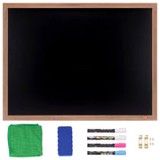 35"x46" Rustic Wood Framed Chalkboard Wall Hanging Magnetic Wedding Sign V952-BG3546INCHMDFSHWLV0