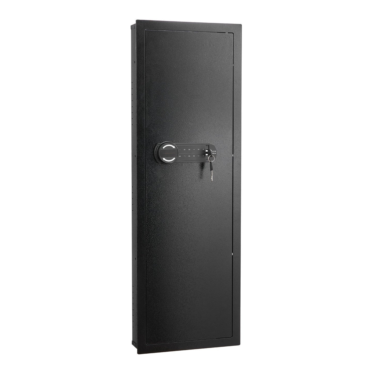 Wall Safe, 4-Tier Hidden Wall Mounted Gun Safe with Password & Key, Q235 Cold-Rolled Steel In-Wall Box with V952-BGBXJ39144341RL29001V9