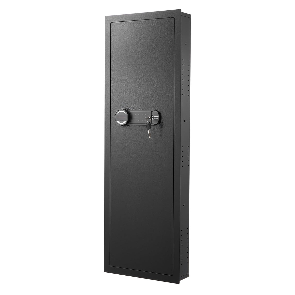 Wall Safe, 4-Tier Hidden Wall Mounted Gun Safe with Password & Key, Q235 Cold-Rolled Steel In-Wall Box with V952-BGBXJ39144341RL29001V9