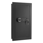 Wall Safe, 3-Tier Hidden Wall Mounted Safe with Password & Key, Q235 Cold-Rolled Steel In-Wall Box with LED V952-BGBXJ4145625LE5K9001V9
