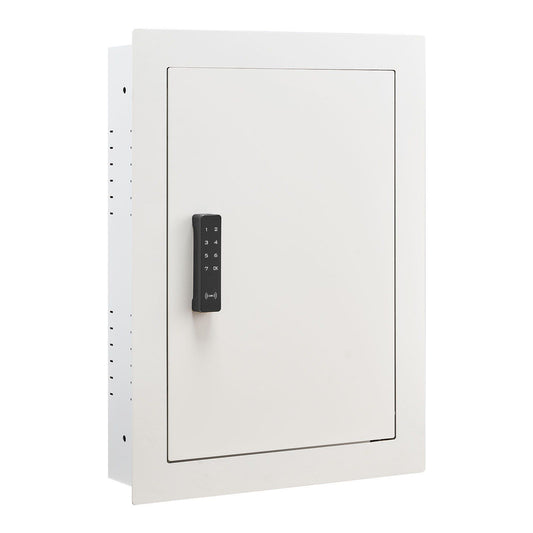 0.83 sq.ft Wall Safe, 3-Tier Hidden Wall Safe with Password, Key & Turning Knob, Q235 Cold-Rolled Steel V952-BGBXJ4162522X2SV6001V9