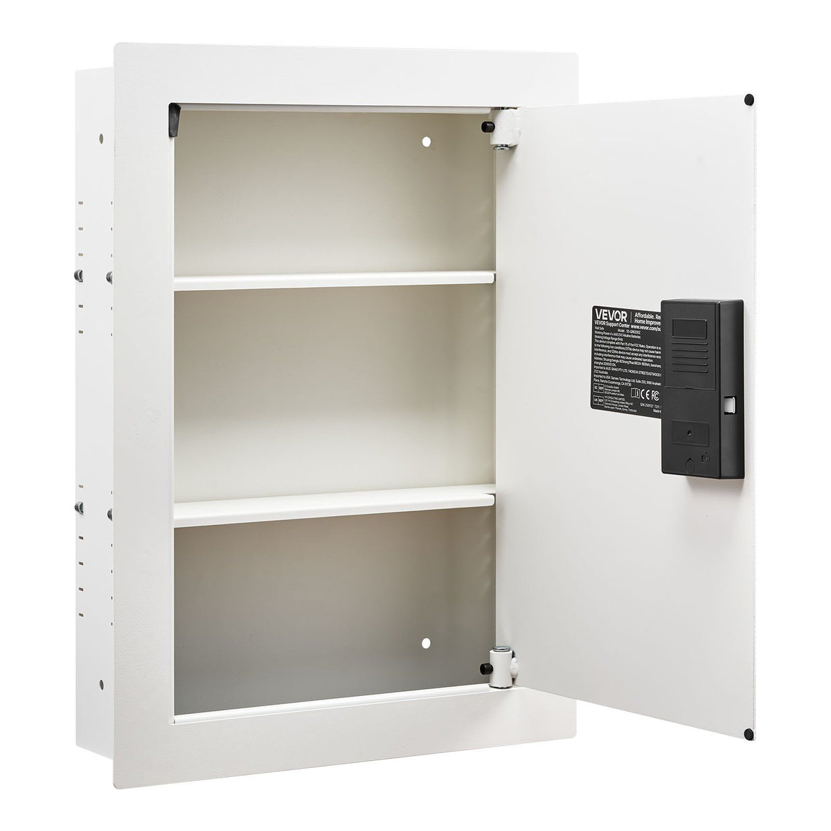 0.83 sq.ft Wall Safe, 3-Tier Hidden Wall Safe with Password, Key & Turning Knob, Q235 Cold-Rolled Steel V952-BGBXJ4162522X2SV6001V9