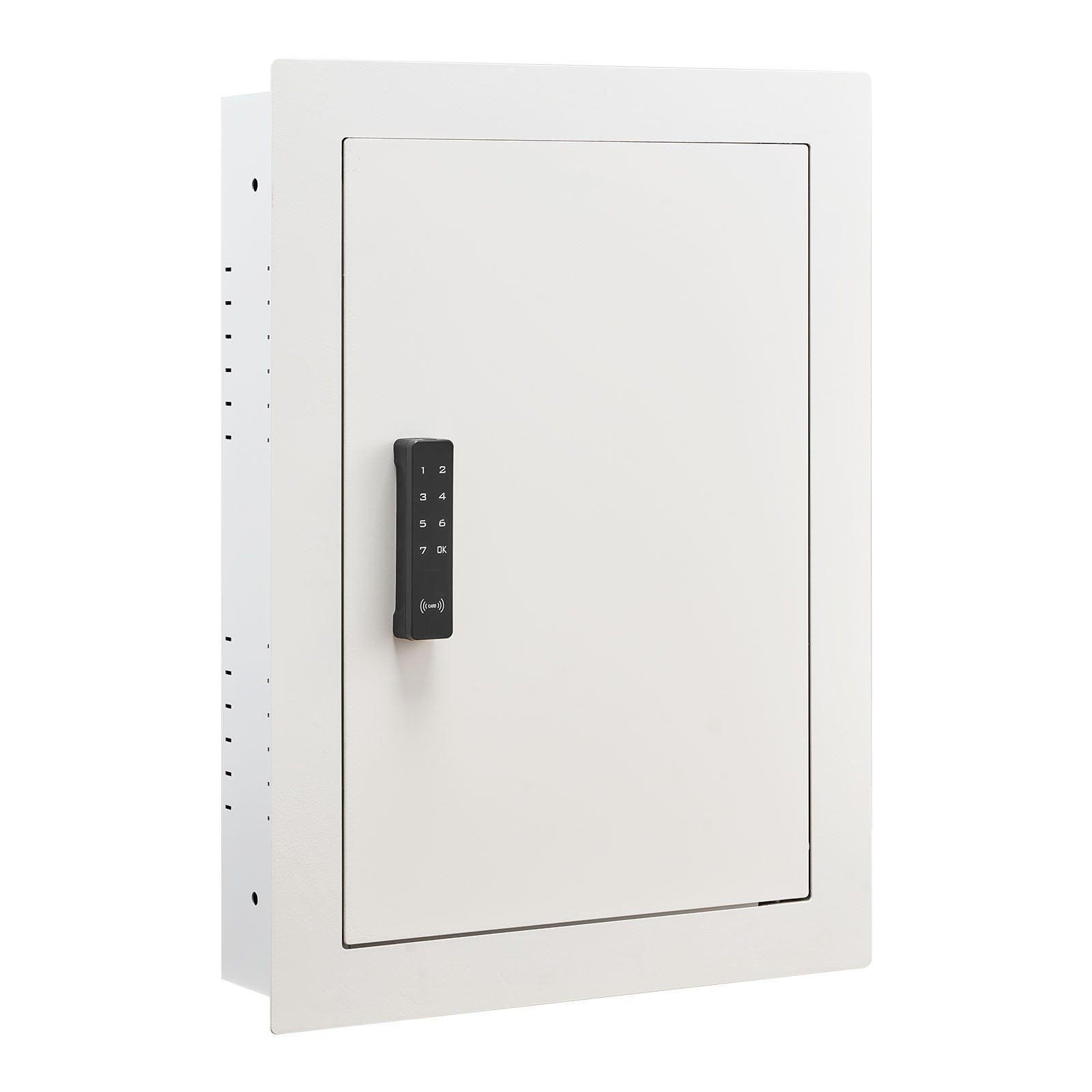 0.83 sq.ft Wall Safe, 3-Tier Hidden Wall Safe with Password, Key & Turning Knob, Q235 Cold-Rolled Steel V952-BGBXJ4162522X2SV6001V9