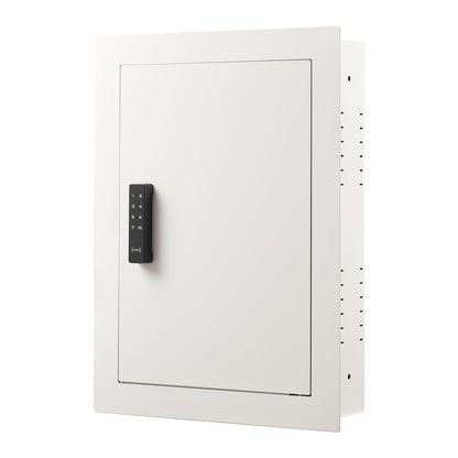 0.83 sq.ft Wall Safe, 3-Tier Hidden Wall Safe with Password, Key & Turning Knob, Q235 Cold-Rolled Steel V952-BGBXJ4162522X2SV6001V9