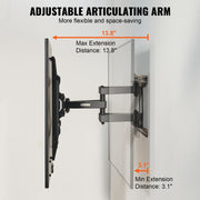 Full Motion TV Mount Fits for Most 37-75 inch TVs, Swivel Tilt Horizontal Adjustment TV Wall Mount Bracket V952-BGD60040014618Q9DV0