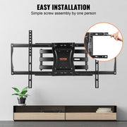 Full Motion TV Mount Fits for Most 37-75 inch TVs, Swivel Tilt Horizontal Adjustment TV Wall Mount Bracket V952-BGD60040014618Q9DV0