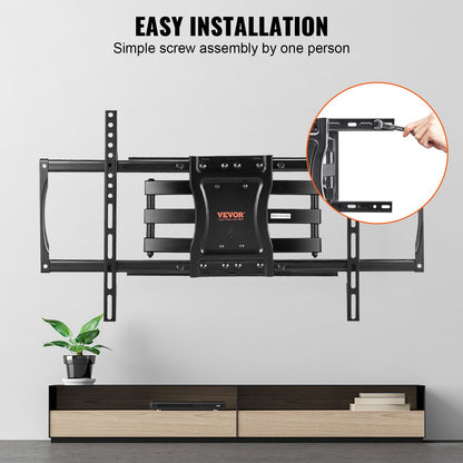 Full Motion TV Mount Fits for Most 37-75 inch TVs, Swivel Tilt Horizontal Adjustment TV Wall Mount Bracket V952-BGD60040014618Q9DV0